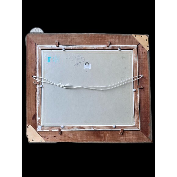 Signed French Still Life Oil Painting: Apples, Teapot, Loire Valley Framed Art - Picture 3 of 4